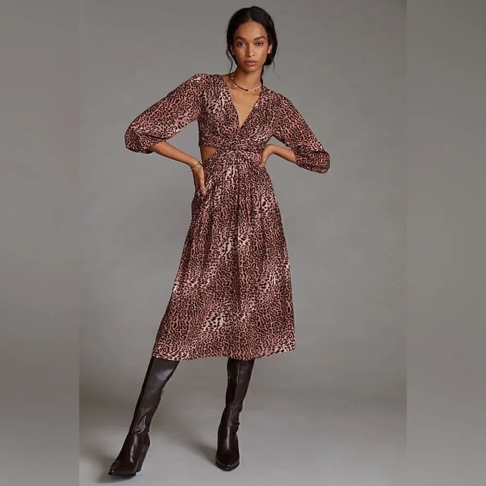Anthropologie Floral Cut-Out Midi Dress
Ranna Gill